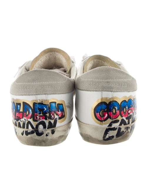 Golden Goose Leather Printed Sneakers