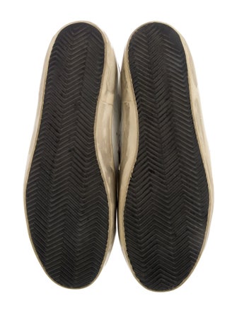 Golden Goose Leather Printed Sneakers