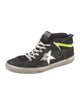 Golden Goose Glitter Printed Wedge Sneakers