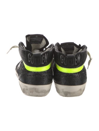 Golden Goose Glitter Printed Wedge Sneakers