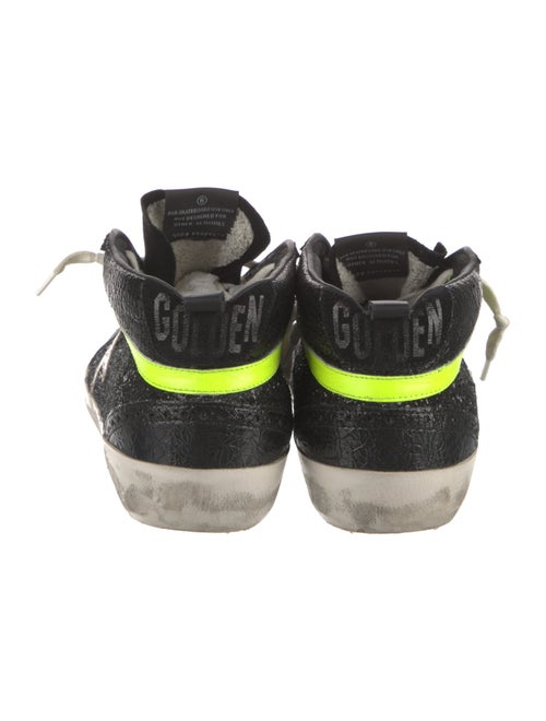 Golden Goose Glitter Printed Wedge Sneakers