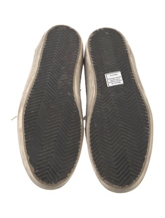 Golden Goose Glitter Printed Wedge Sneakers