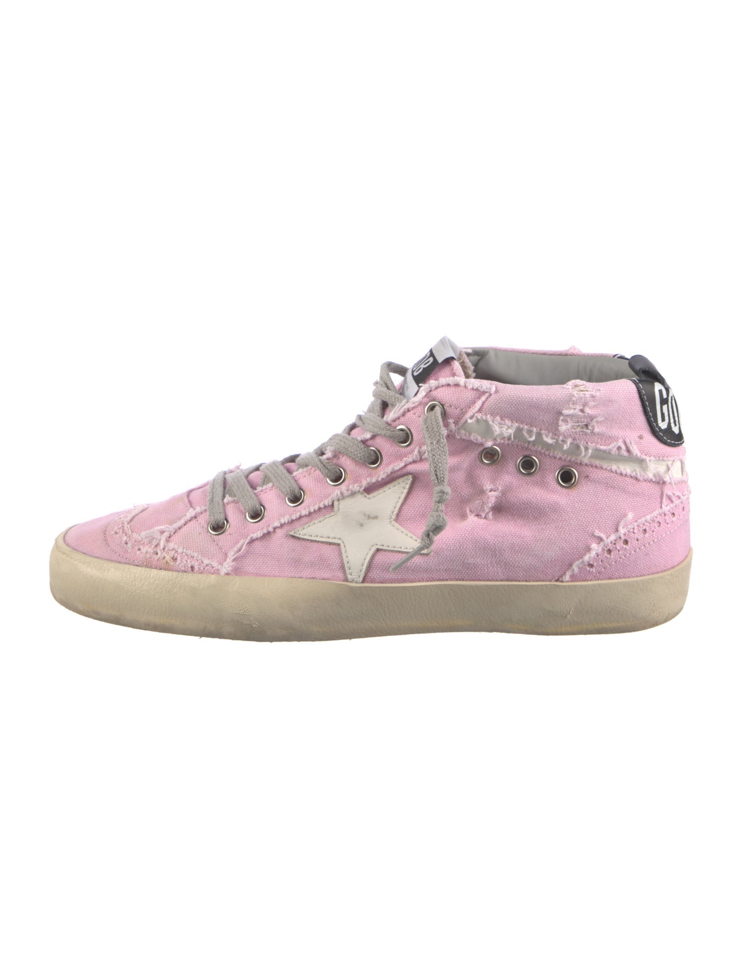 Golden Goose Canvas Distressed Accents Sneakers