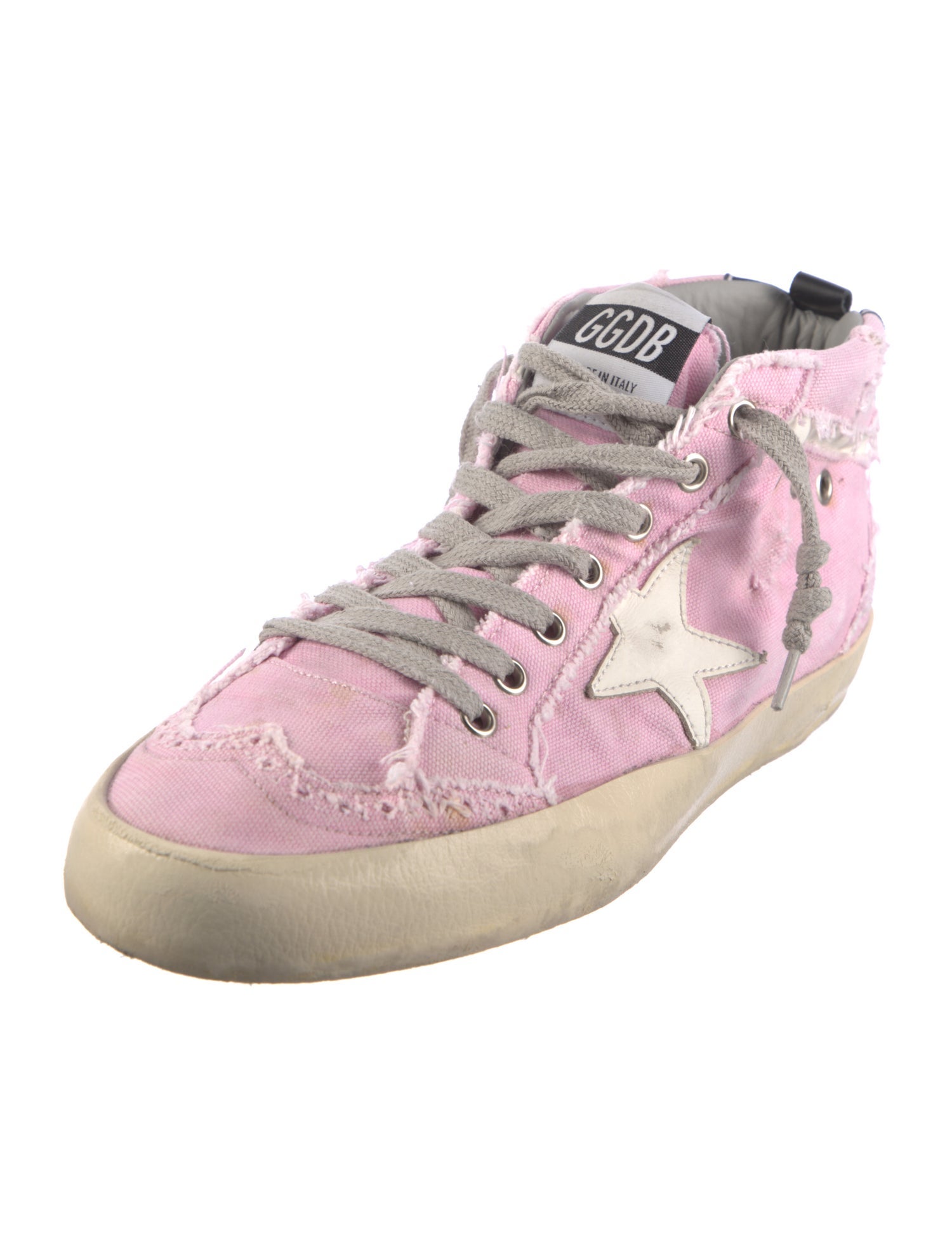 Golden Goose Canvas Distressed Accents Sneakers