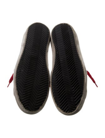 Golden Goose Leather Animal Print Sneakers