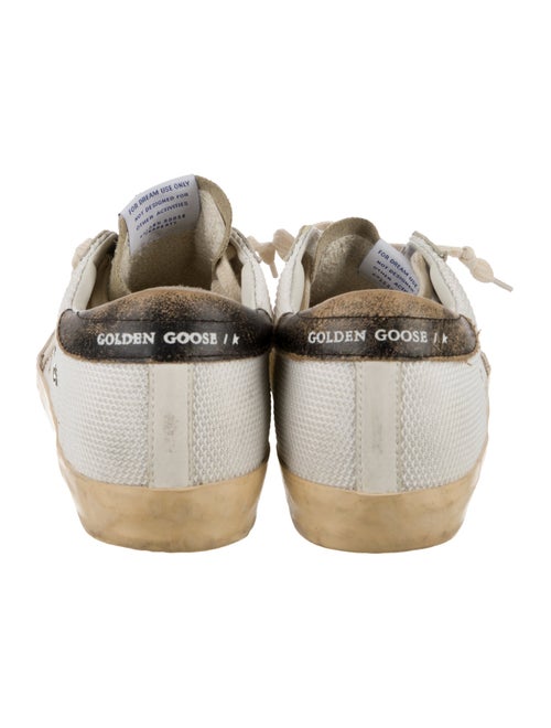 Golden Goose Leather Colorblock Pattern Sneakers