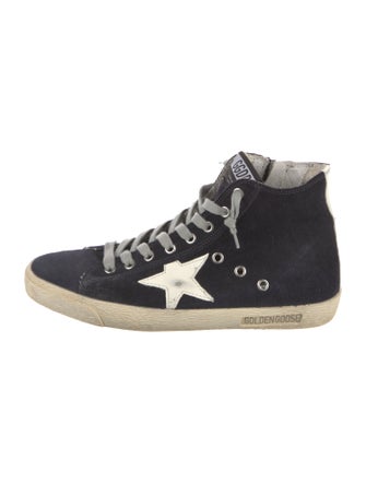 Golden Goose Suede Distressed Accents Sneakers