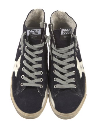 Golden Goose Suede Distressed Accents Sneakers