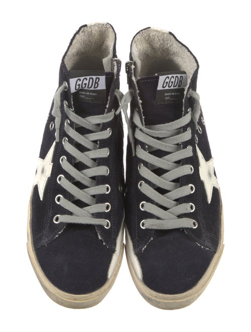 Golden Goose Suede Distressed Accents Sneakers