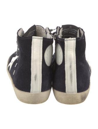 Golden Goose Suede Distressed Accents Sneakers