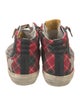 Golden Goose Suede Colorblock Pattern Wedge Sneakers