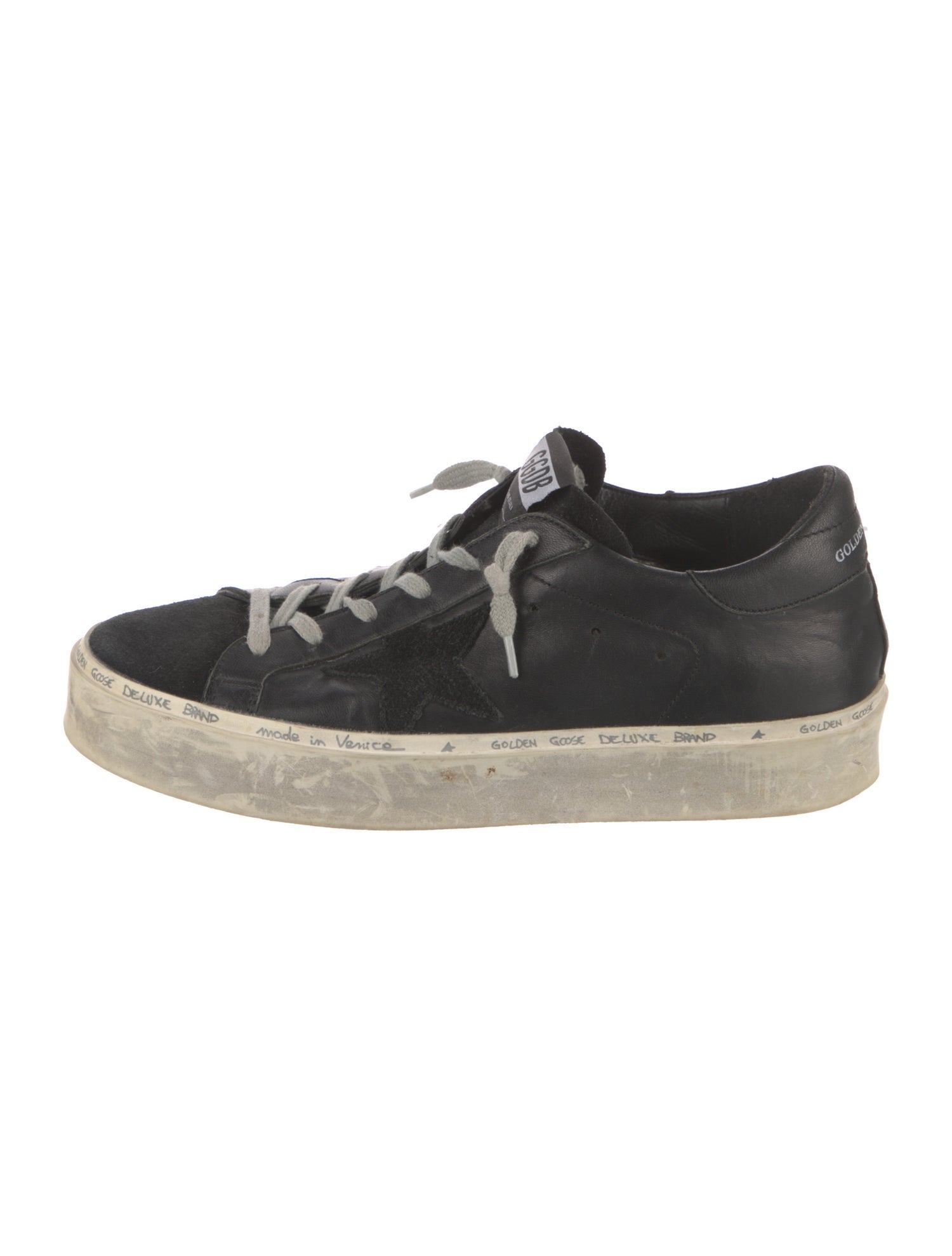 Golden Goose Leather Distressed Accents Sneakers