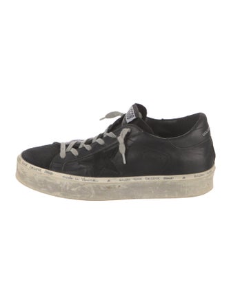Golden Goose Leather Distressed Accents Sneakers
