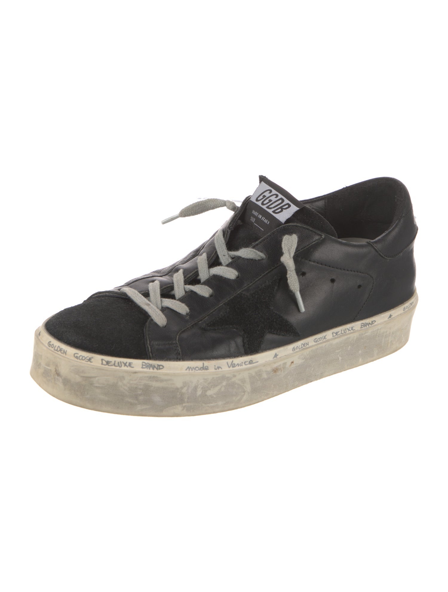 Golden Goose Leather Distressed Accents Sneakers