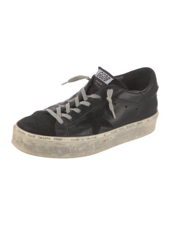 Golden Goose Leather Distressed Accents Sneakers