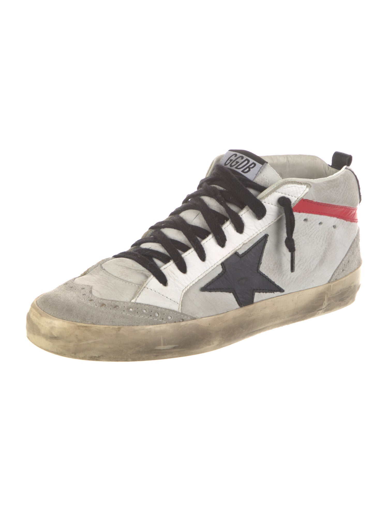 Golden Goose Leather Printed Sneakers