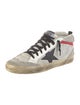Golden Goose Leather Printed Sneakers