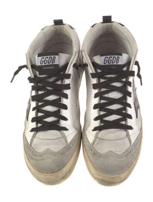 Golden Goose Leather Printed Sneakers