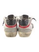 Golden Goose Leather Printed Sneakers