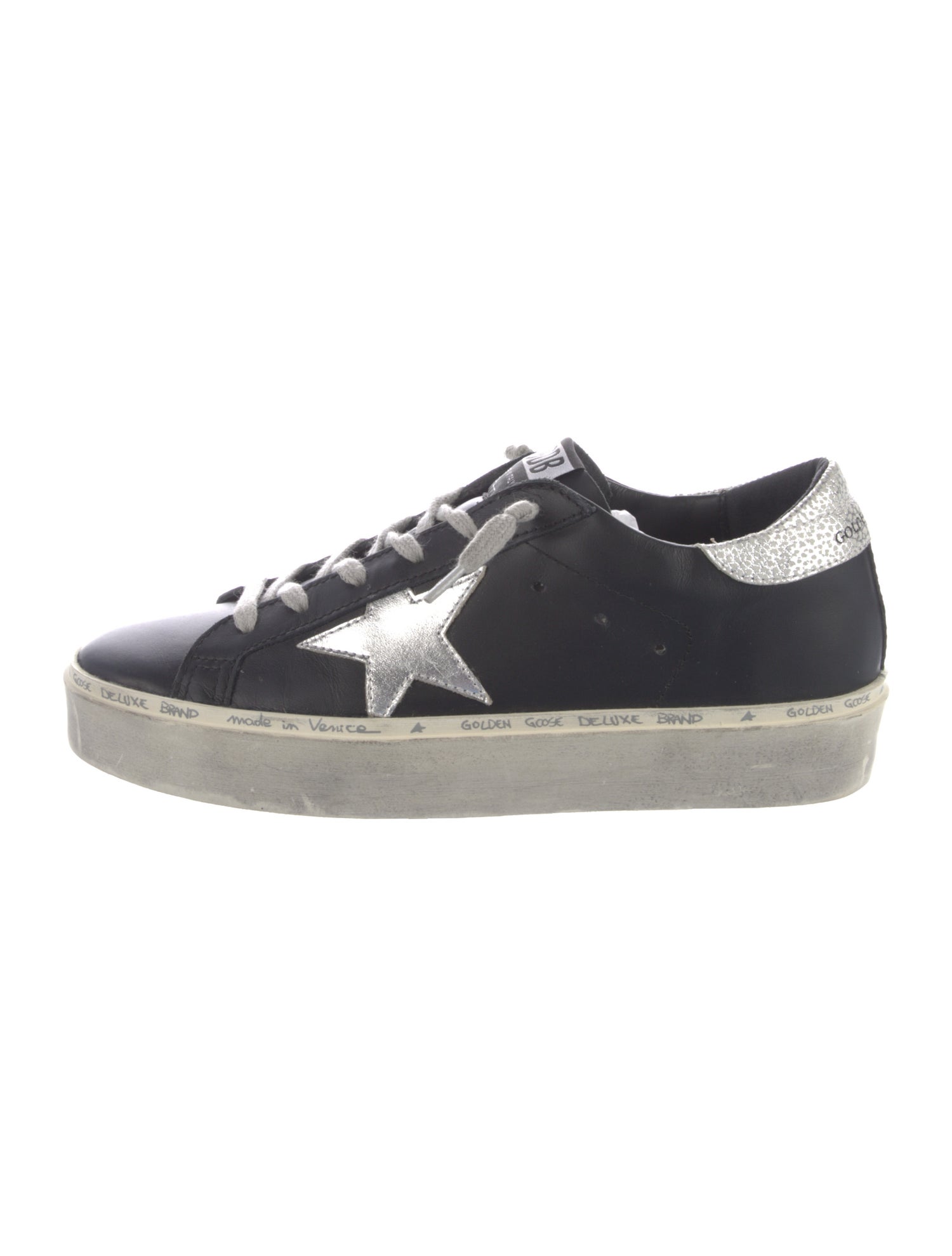 Golden Goose Leather Distressed Accents Sneakers