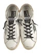 Golden Goose Leather Glitter Accents Sneakers