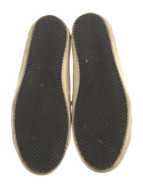 Golden Goose Leather Glitter Accents Sneakers