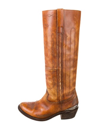 Golden Goose Leather Western Boots