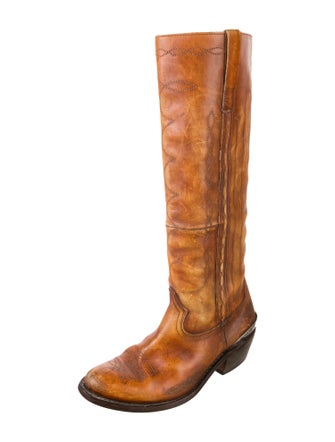 Golden Goose Leather Western Boots