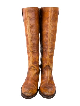 Golden Goose Leather Western Boots
