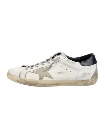 Golden Goose Leather Printed Sneakers