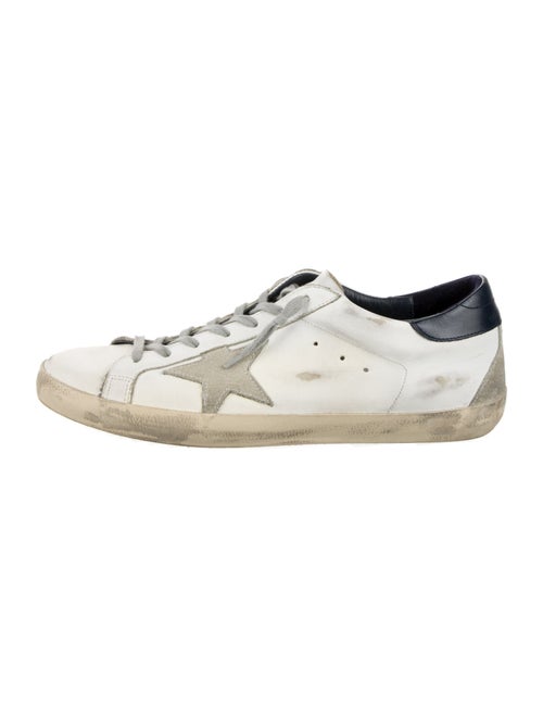 Golden Goose Leather Printed Sneakers