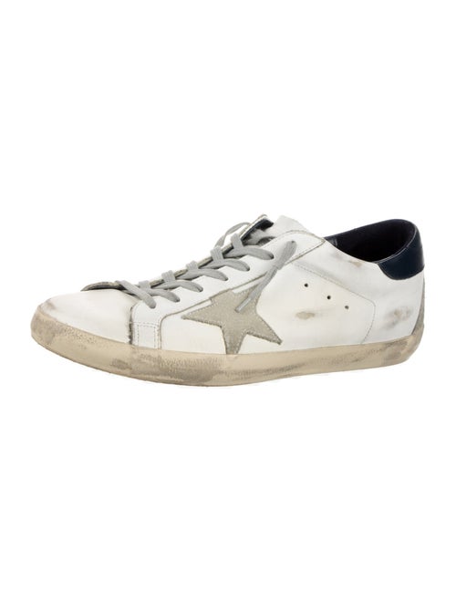 Golden Goose Leather Printed Sneakers