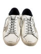 Golden Goose Leather Printed Sneakers