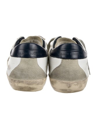 Golden Goose Leather Printed Sneakers
