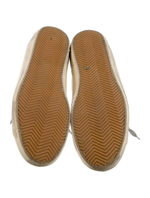 Golden Goose Leather Printed Sneakers