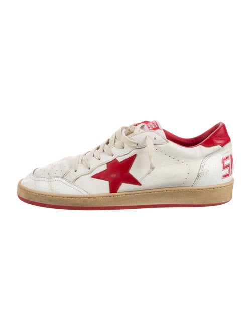Golden Goose Leather Printed Sneakers