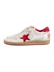Golden Goose Leather Printed Sneakers