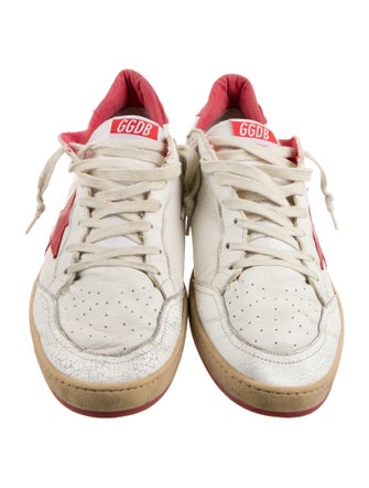Golden Goose Leather Printed Sneakers