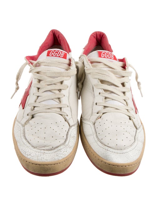 Golden Goose Leather Printed Sneakers