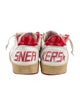 Golden Goose Leather Printed Sneakers