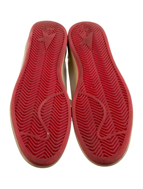 Golden Goose Leather Printed Sneakers