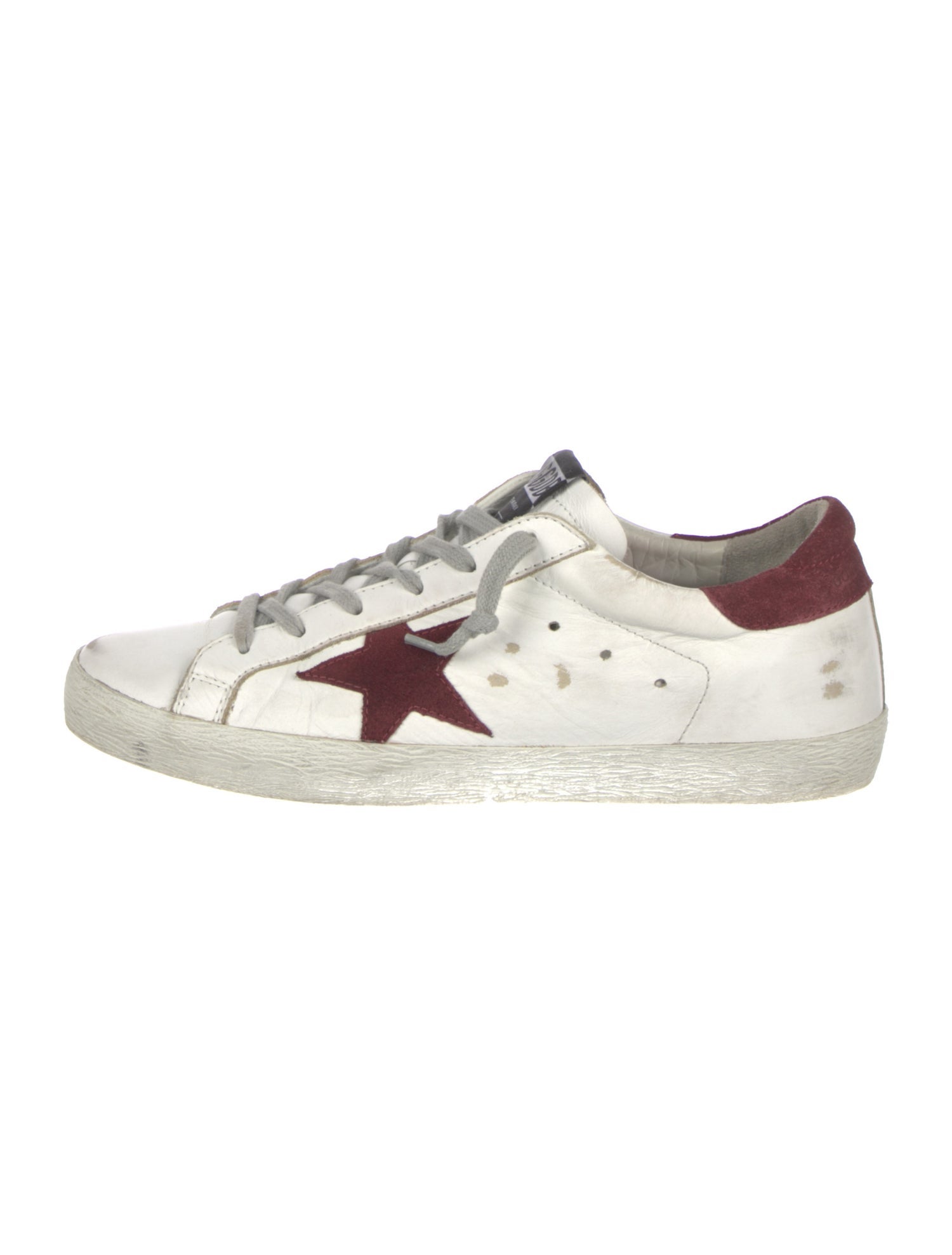 Golden Goose Leather Distressed Accents Sneakers