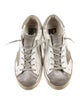 Golden Goose Leather Colorblock Pattern Sneakers