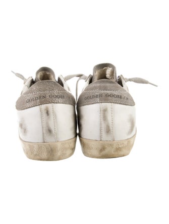 Golden Goose Leather Colorblock Pattern Sneakers