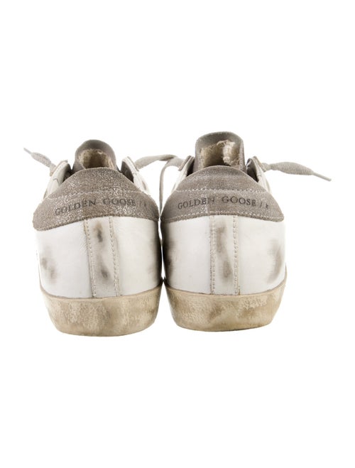 Golden Goose Leather Colorblock Pattern Sneakers
