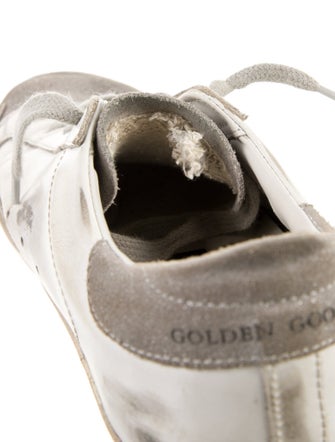 Golden Goose Leather Colorblock Pattern Sneakers