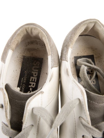 Golden Goose Leather Colorblock Pattern Sneakers