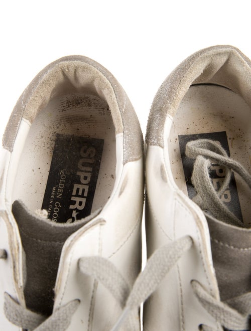 Golden Goose Leather Colorblock Pattern Sneakers