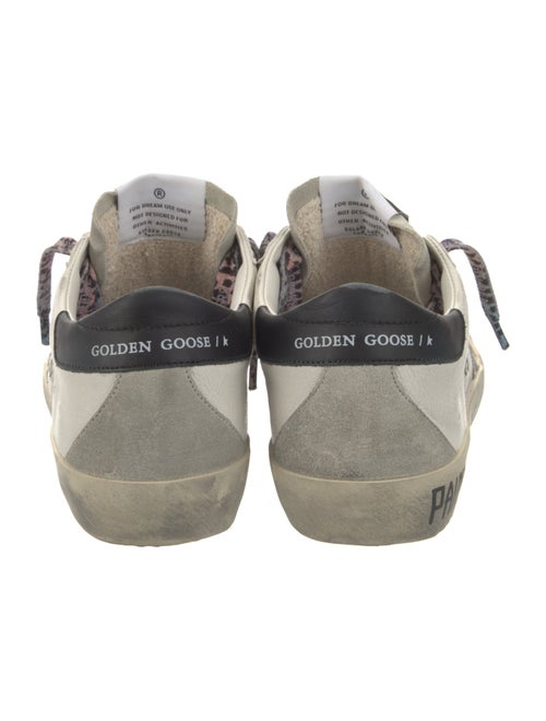 Golden Goose Leather Printed Sneakers