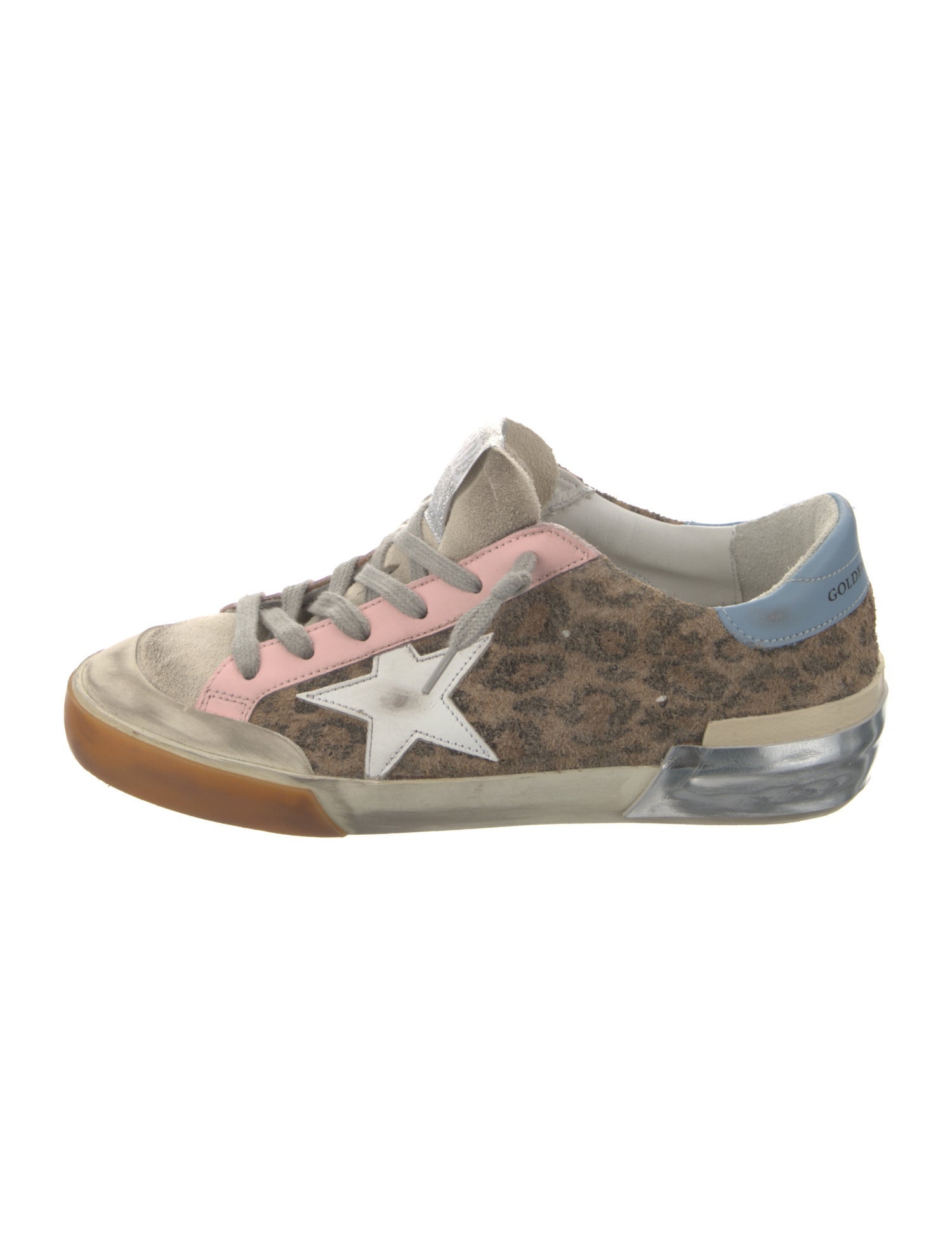 Golden Goose Suede Animal Print Sneakers w/ Tags